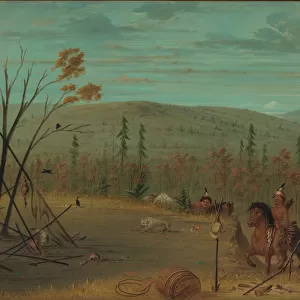 The Cheyenne Brothers Returning from Their Fall Hunt, 1861 / 1869. Creator: George Catlin