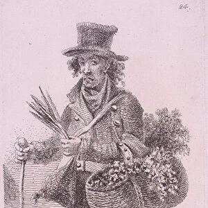 Chick-Weed, Cries of London, 1819 Artist: John Thomas Smith