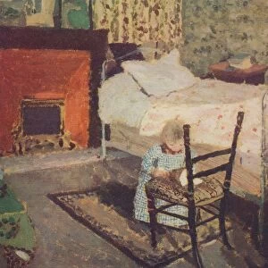 Child Playing: Annette Roussel in a Front of a Wooden Chair, c1900, (c1932). Artist: Edouard Vuillard
