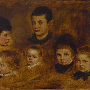 Six children of the Crown Prince Ludwig of Bavaria (1845-1921), 1878