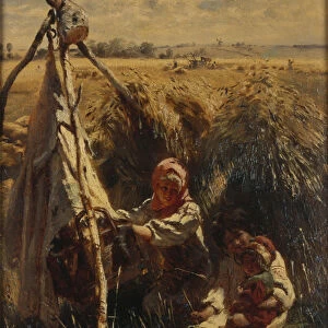 Children in the Fields, 1870. Artist: Makovsky, Konstantin Yegorovich (1839-1915)