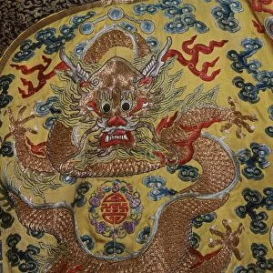 Detail from Chinese Emperors court robe, 19th century
