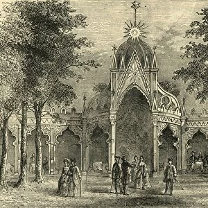 Chinese Pavilion in Vauxhall Gardens, (c1878). Creator: Unknown