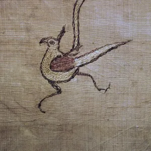 Detail of Chinese silk found in a Scythian tomb