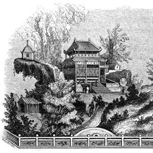 Chinese summer villa, 1847. Artist: Evans