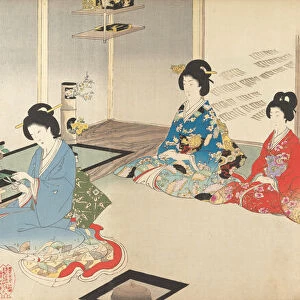 Chiyoda Inner Palace: No.20 Flower Arranging in Turn... August 1895