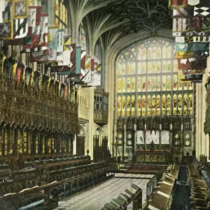 The Choir in St Georges Chapel, Windsor Castle, 1904. Creator: Unknown