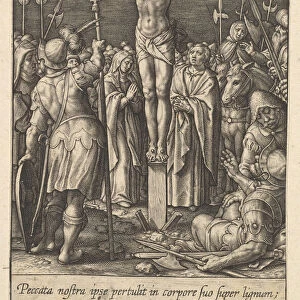 Christ Crucified, before 1619. Creator: Hieronymous Wierix