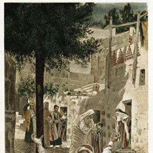 Christ healing the lepers at Capernaum, c1890