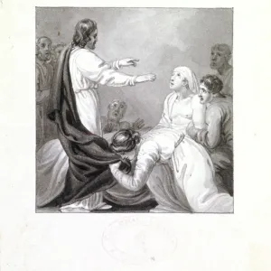 Christ healing a sick man, c1810-c1844. Artist: Henry Corbould