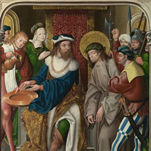 Christ before Pilate (The Liesborn Altarpiece), c. 1520. Artist: Baegert, Jan (ca 1465-ca 1535)