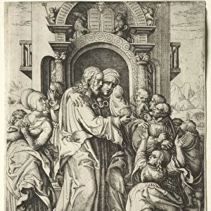 Christ Taking Leave of His Mother. Creator: Daniel I Hopfer (German, c. 1470-1536)