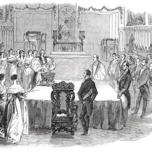 The Christening in the Chapel, 1844. Creator: Unknown