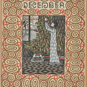 The Christmas tree. Monthly newsletter: December. Creator: Krenek, Carl (1880-1949) The Christmas tree. Monthly newsletter: December. Creator: Krenek, Carl (1880-1949)
