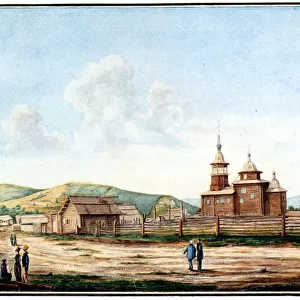 Church in Chita, 1829-1839. Artist: Bestuzhev, Nikolai Alexandrovich (1791-1855)