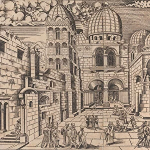 The Church of the Holy Sepulchre, Jerusalem, ca. 1546. Creator: Domenico dalle Greche