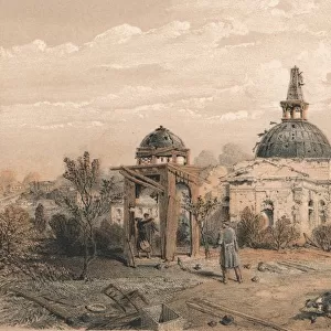 Church in the Rear of the Redan, Looking North - Showing the Effects of Shot and Shell, 1856. Artist: W Trask