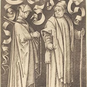 The Churchgoers, c. 1495 / 1503. Creator: Israhel van Meckenem