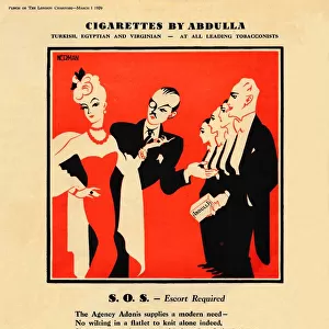 Cigarettes by Abdulla - S. O. S. - Escort Required, 1939