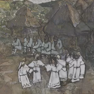 Circle Dance, Early 1900s. Artist: Roerich, Nicholas (1874-1947)