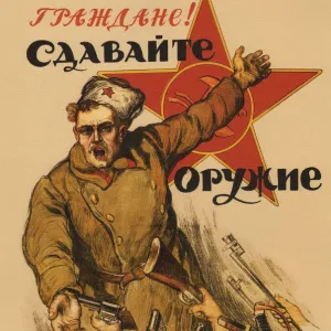 Citizens! Give us your weapons, 1918. Artist: Apsit, Alexander Petrovich (1880-1944)