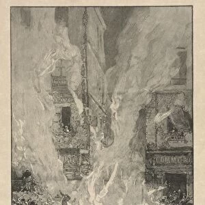 [City Fire]. Creator: Auguste Louis Lepere (French, 1849-1918)