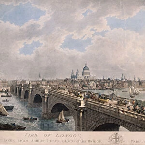 City of London from the South, 1802. Artist: Joseph Constantine Stadler