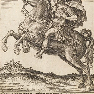Claudius Tiberius Nero from Twelve Caesars on Horseback, ca. 1565-1587. ca. 1565-1587