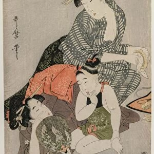 Cleaning Combs, c. late 1790s. Creator: Kitagawa Utamaro (Japanese, 1753?-1806)
