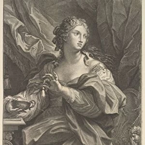 Cleopatra, 1720. Creator: Johann Jakob Frey the Elder