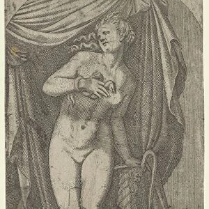 Cleopatra bitten by an Asp, 1540-56. Creator: Leon Davent