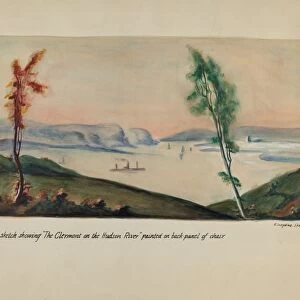 Clermont on Hudson Painting, 1935 / 1942. Creator: Ella Josephine Sterling