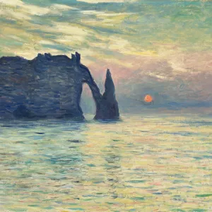 The Cliff, Etretat, Sunset, 1882-1883