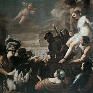Clorinda rescues Olindo and Sophronia, 1645. Artist: Preti, Mattia (1613-1699)