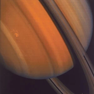 Close up of Saturns rings, 1981