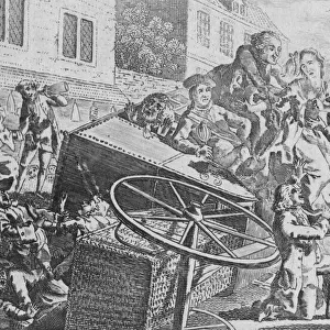 The Coach Overturned, 18th century. Creator: Unknown
