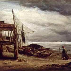 A Coast Scene, 1860. Artist: John Linnell