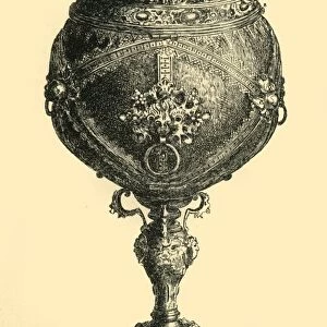 Coconut cup, c1585, (1881). Creator: Js Goepel