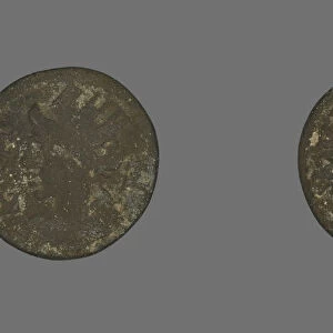 Coin Depicting the Amazon Cyme, about 253-68. Creator: Unknown