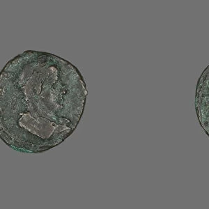 Coin Depicting an Emperor, 4th century. Creator: Unknown