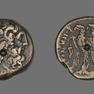 Coin Depicting the God Zeus, 117-111 BCE, issued by Ptolemy X (Soter II)