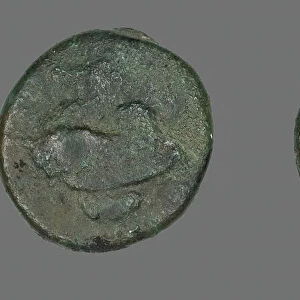 Coin Depicting Pegasus, about 400-310 BCE. Creator: Unknown