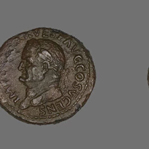 As (Coin) Portraying Emperor Vespasian, 74. Creator: Unknown