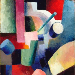 Colored Composition of Forms, 1914. Artist: Macke, August (1887-1914)