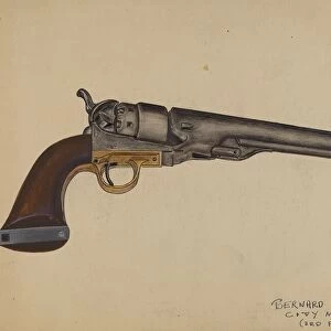 Colt Revolver, c. 1936. Creator: Bernard Krieger