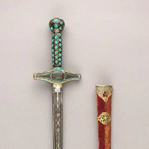 Composite Dagger, Turkey, Grip (formally a mirror handle): Turkish, 16th century