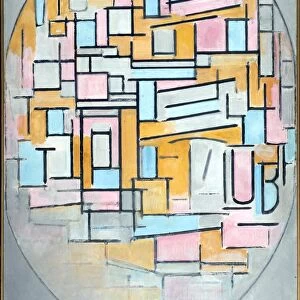 Composition in oval with color planes 2, 1914