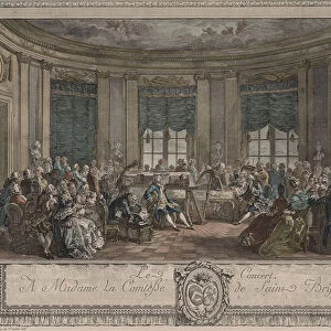 Concert. Artist: Saint-Aubin, Augustin, de (1736-1807)