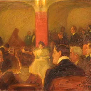 Concert of Wanda Landowska, 1907. Artist: Pasternak, Leonid Osipovich (1862-1945)