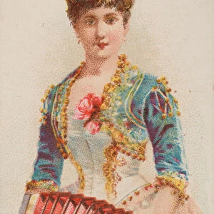 Concertina, from the Musical Instruments series (N82) for Duke brand cigarettes, 1888
